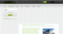 Desktop Screenshot of donpapel.es